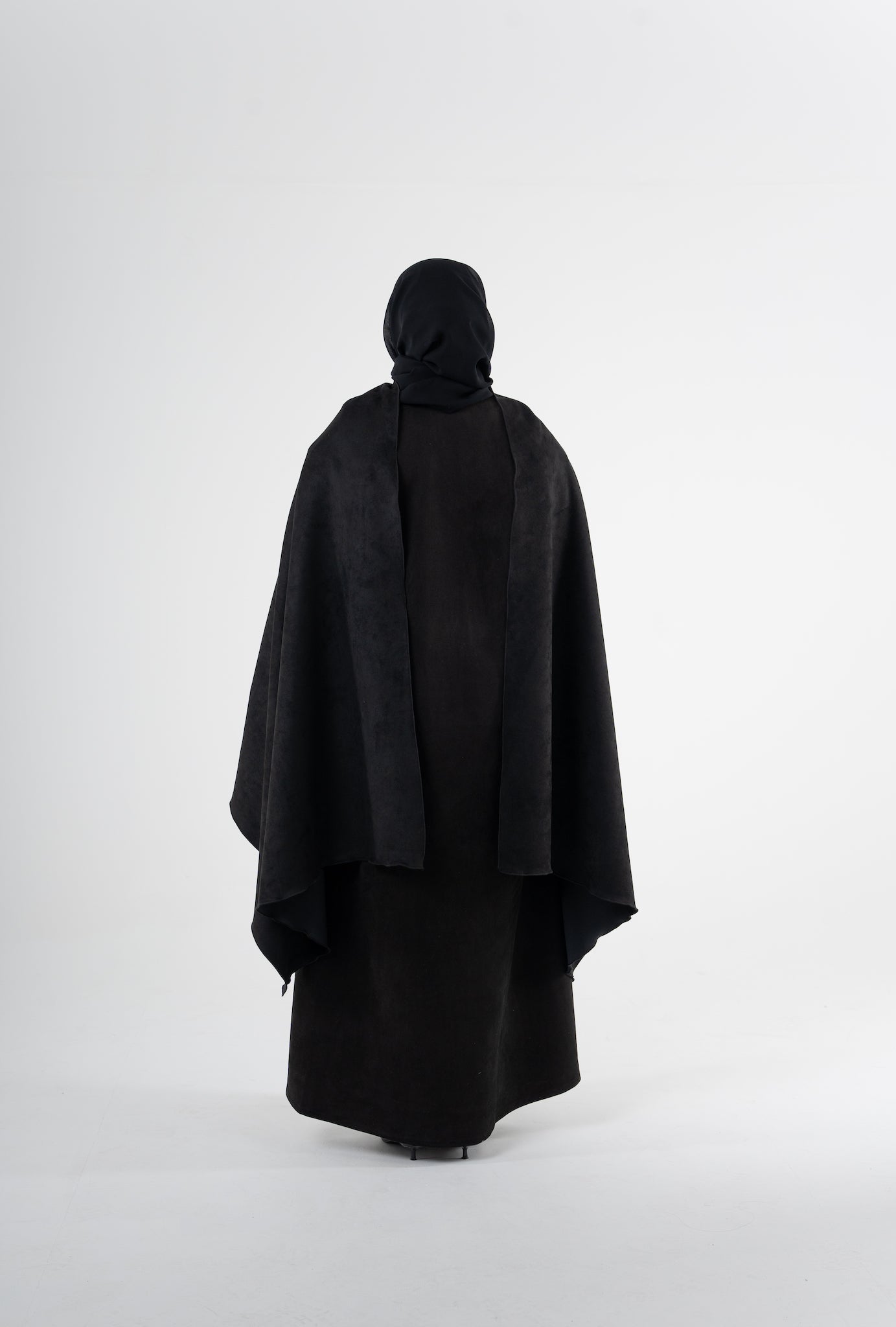 Layali Suede Open Abaya