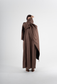 Layali Suede Open Abaya